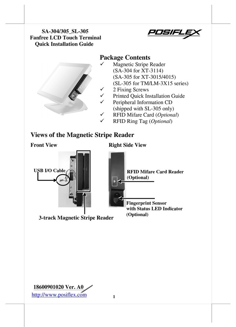 POSIFLEX SA-304 Quick installation guide