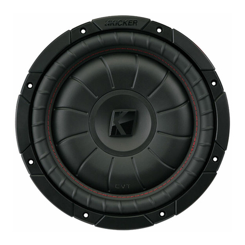 Kicker KICKER CompVT CVT10 User manual
