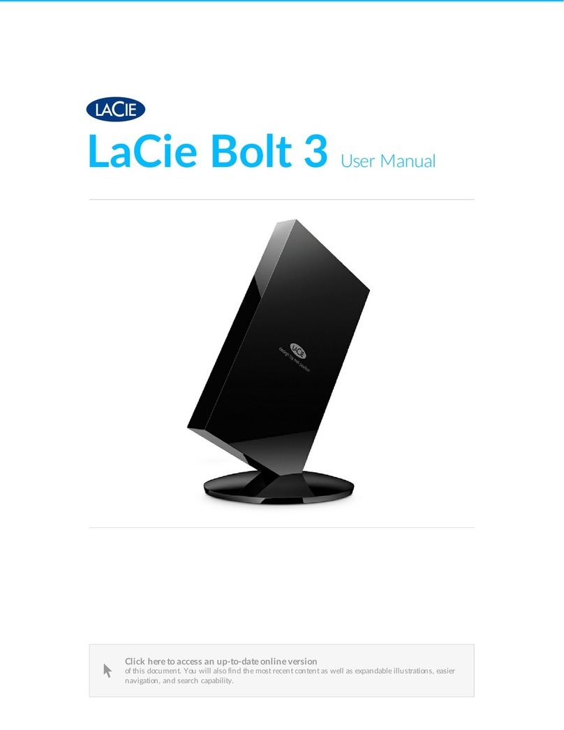 LaCie BOLT 3 User manual LaCie BOLT 3 User manual