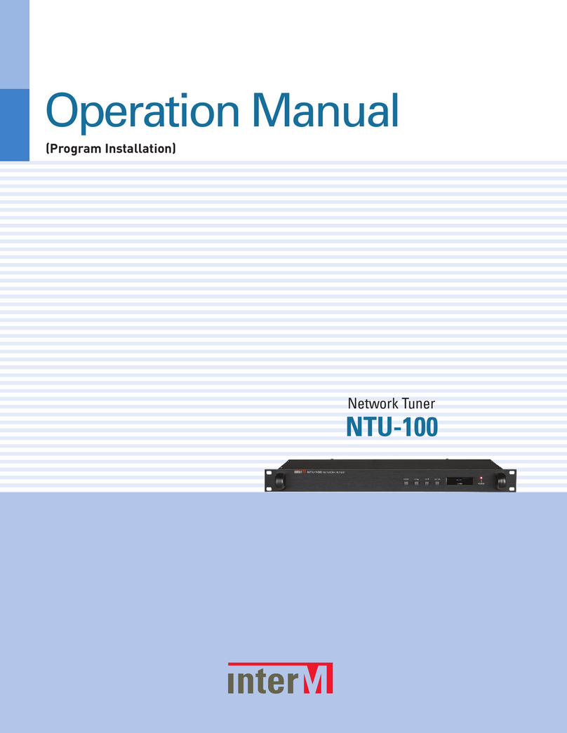 Inter-m NTU-100 Operation manual