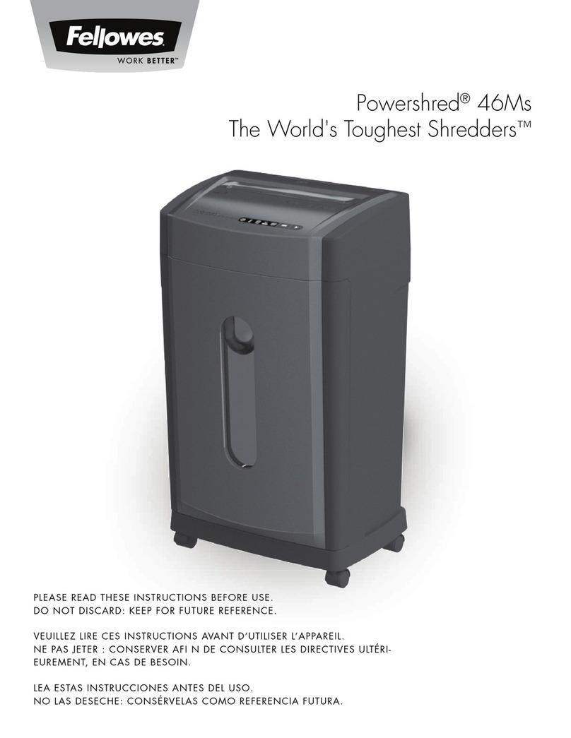 Fellowes Powershred 46Ms instructions
