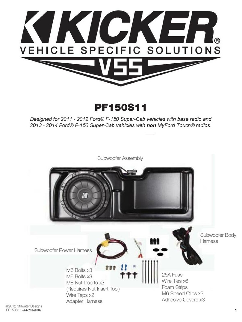 Kicker PF150S11 Assembly manual