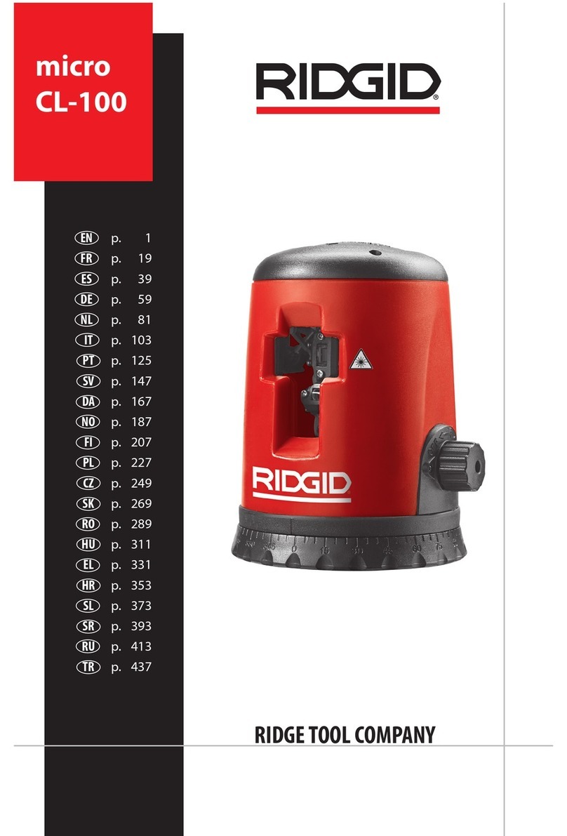 RIDGID micro CL-100 Operator's manual
