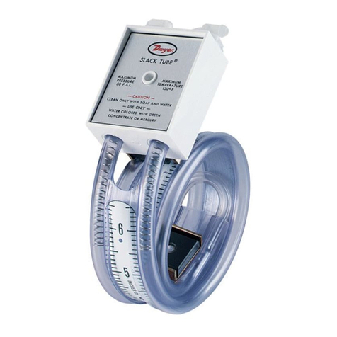 Dwyer Instruments Slack Tube 1211-8 Operation and maintenance manual