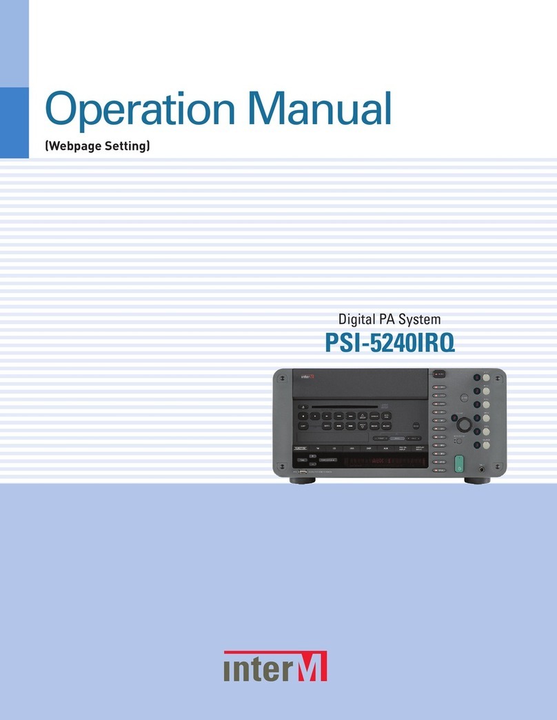 Inter-m PSI-5240IRQ User manual Inter-m PSI-5240IRQ User manual