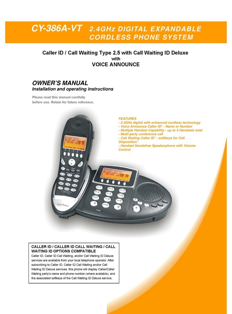 CybioTronics CY-386A-VT owner's manual