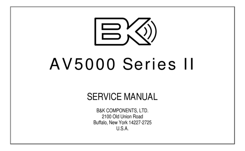 B+K precision AV 5000 series II User manual