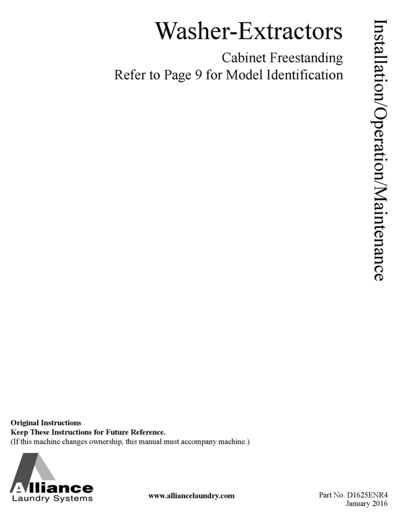 Alliance Laundry Systems IYB180J Owner's manual