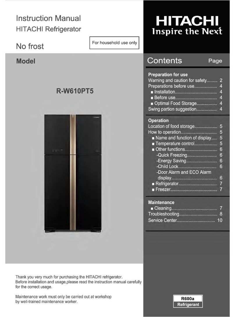 Hitachi R-W610PT5 User manual