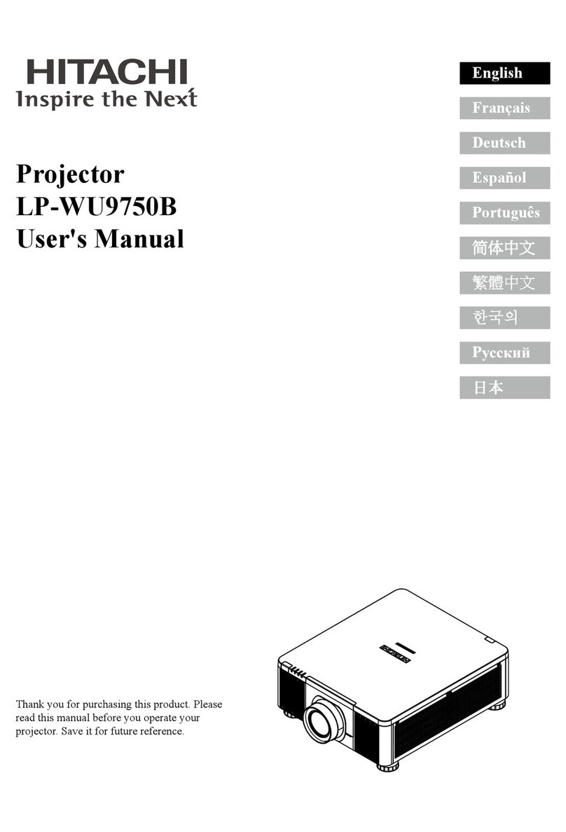 Hitachi LP-WU9750B User manual