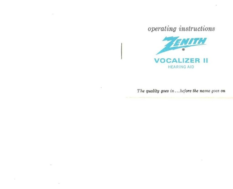 Zenith VOCALIZER II operating instructions