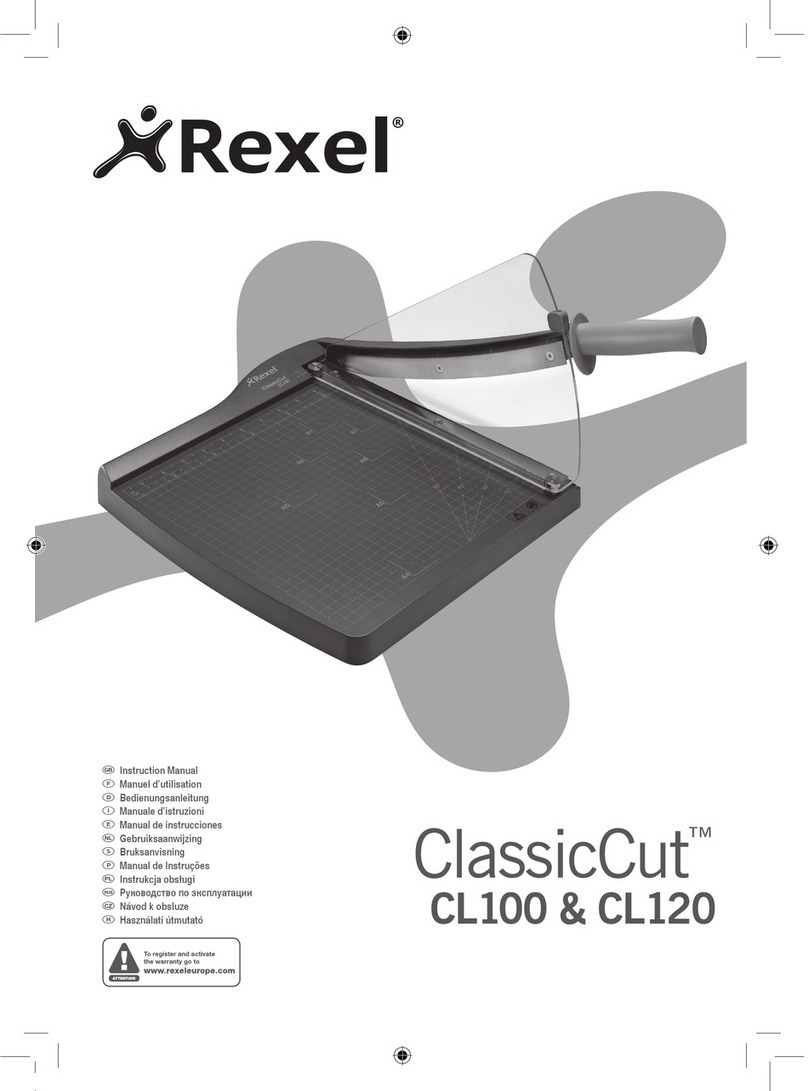 Rexel ClassicCut CL100 instruction manual