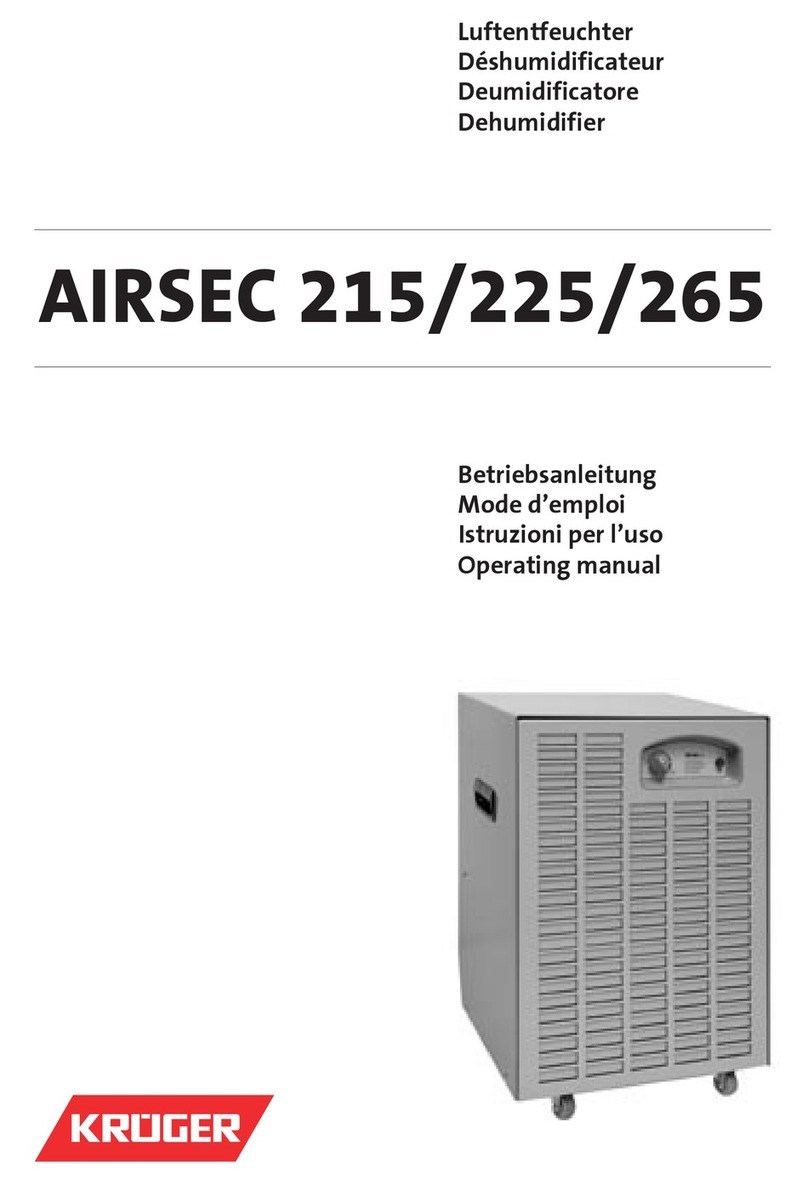 Kruger AIRSEC 225 User manual