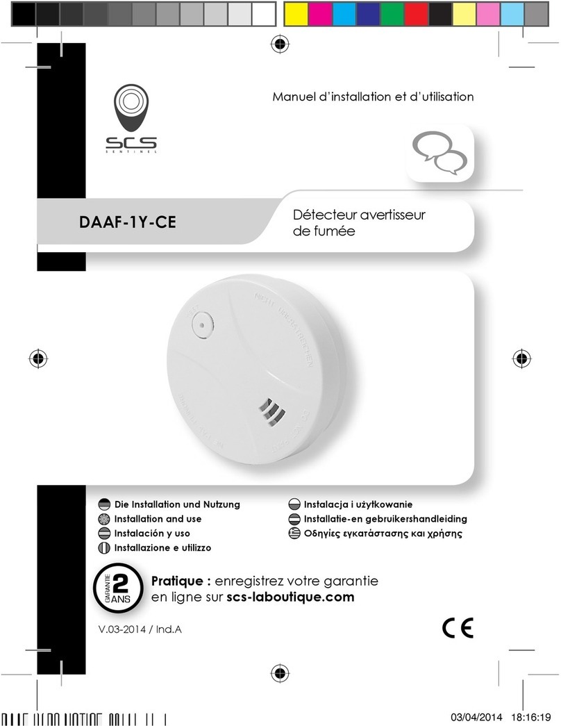 SCS DAAF-1Y-CE Installation and use