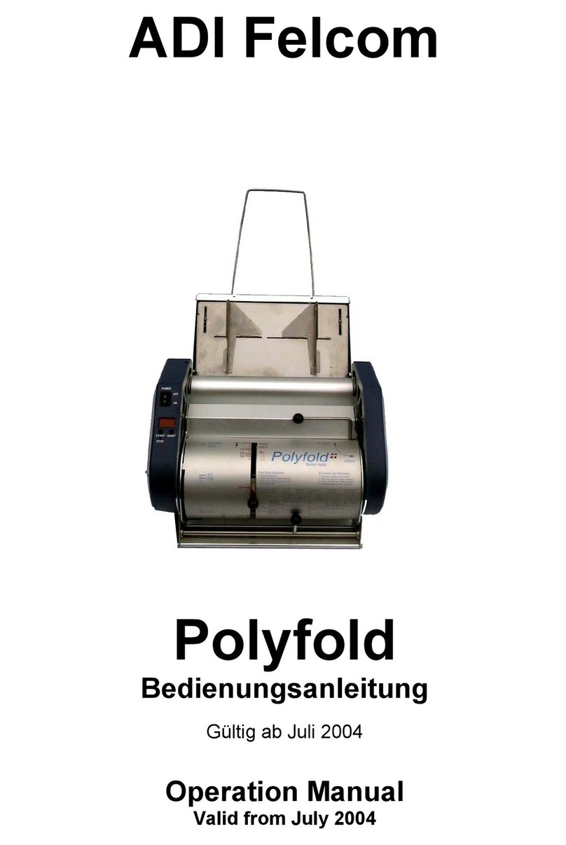 ADI Felcom Polyfold Operation manual