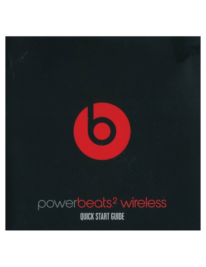 Monster Beats Powerbeats2 wireless Quick start quide