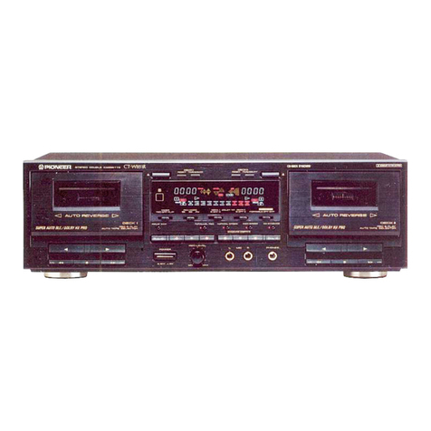 Pioneer CT-W851R operating instructions