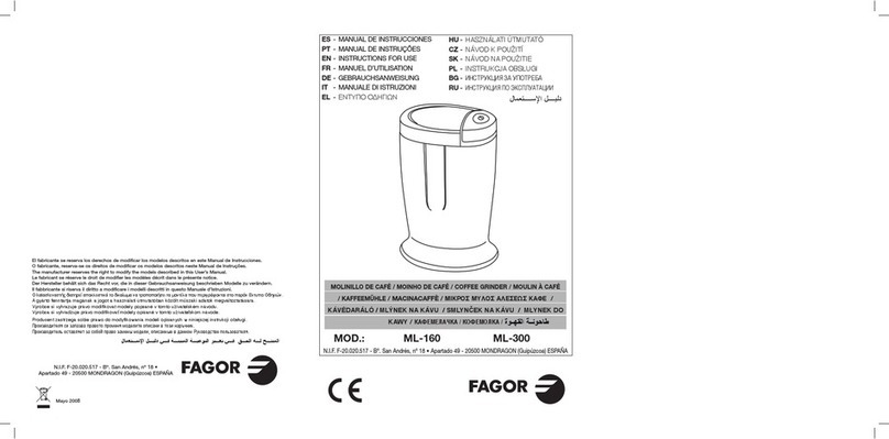 Fagor ML-160 Instructions for use