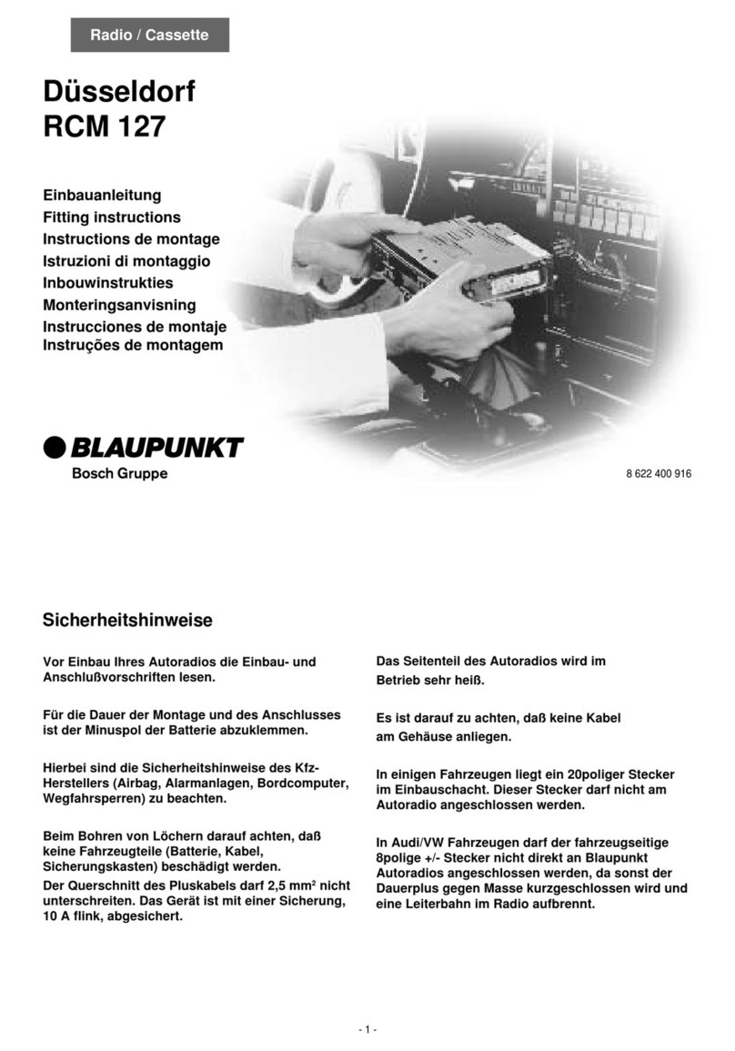 Blaupunkt RCM 127 User manual