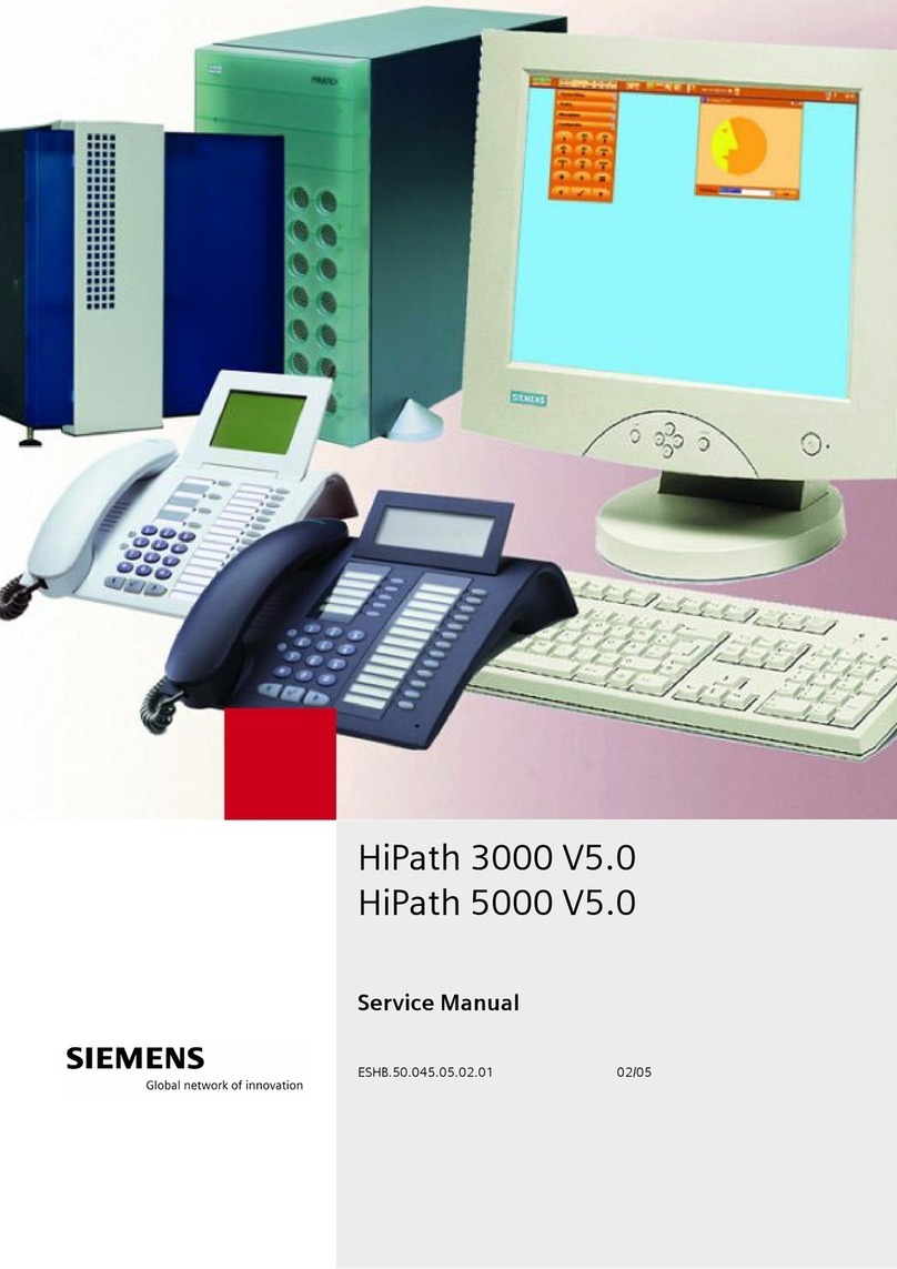Siemens HiPath 3000 V3.0 or later Gigaset M1... Service manual Siemens HiPath 3000 V3.0 or later Gigaset M1... Service manual