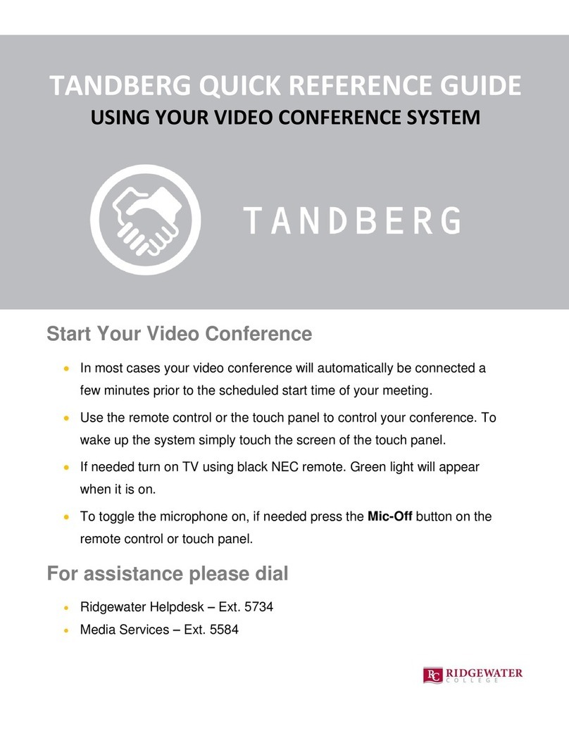 TANDBERG H104 User manual