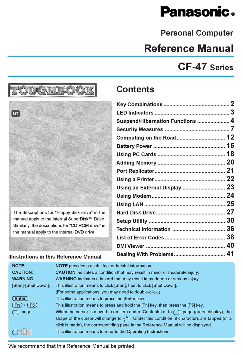 Panasonic Toughbook CF-47 Series User manual