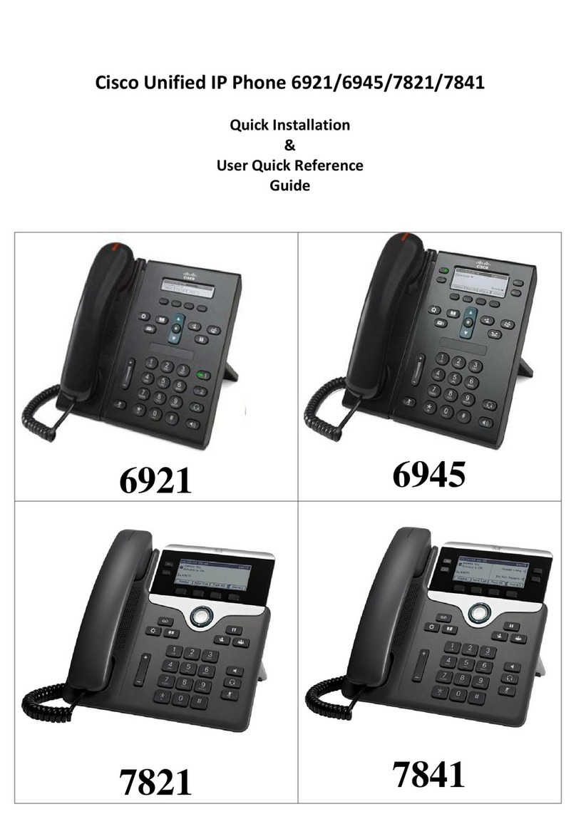 Cisco Unified 6921 User manual