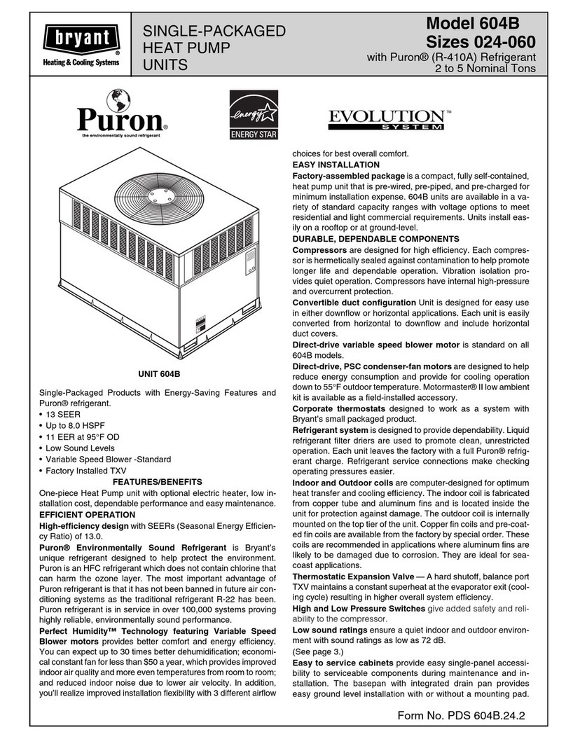 Bryant 604B User manual