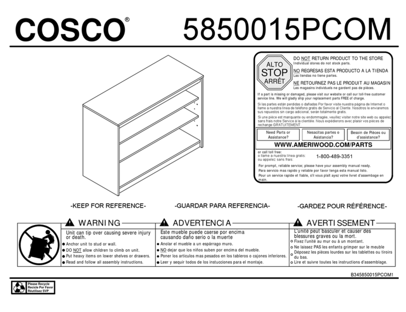 Cosco 5850015PCOM Assembly instruction
