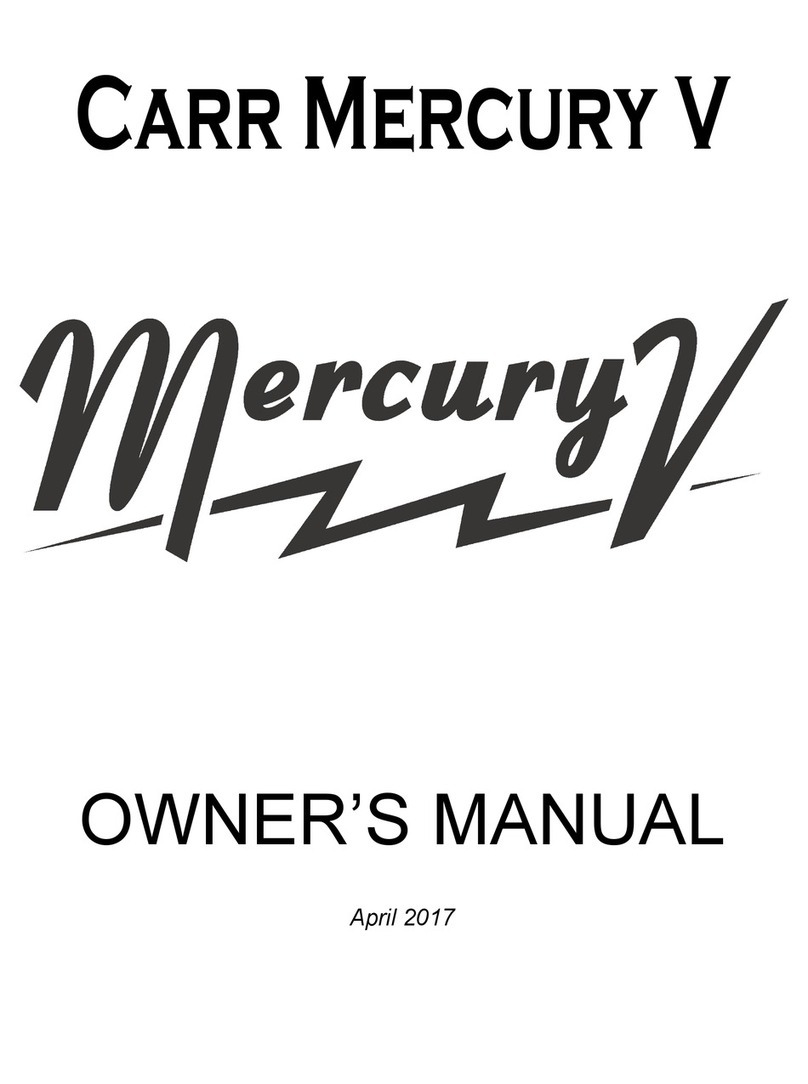 Carr Mercury V User manual