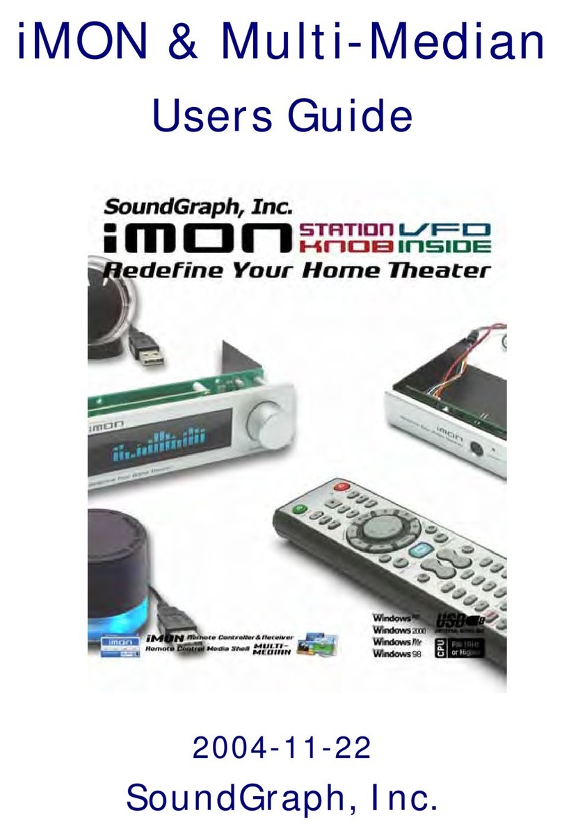 SoundGraph iMON User manual