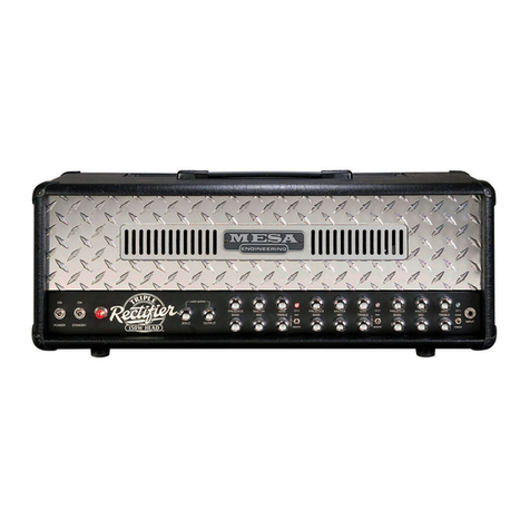 Mesa/Boogie Three Channel Dual & Triple Rectifier Solo... User manual