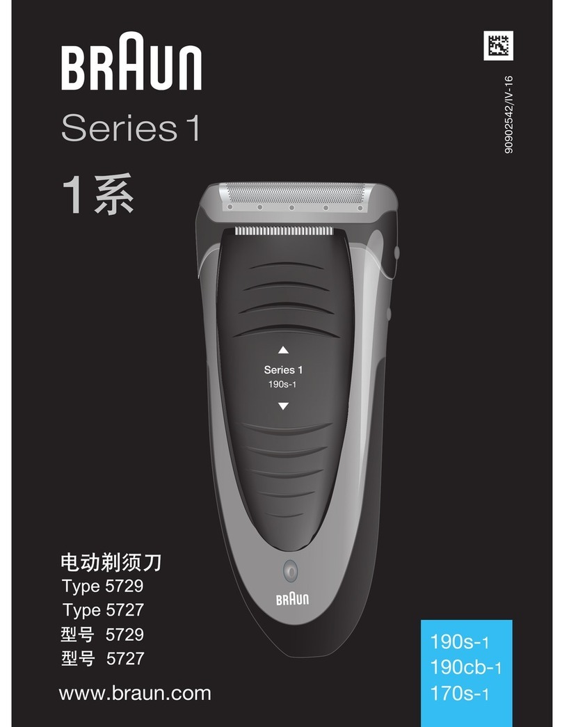 Braun Series 1 User manual