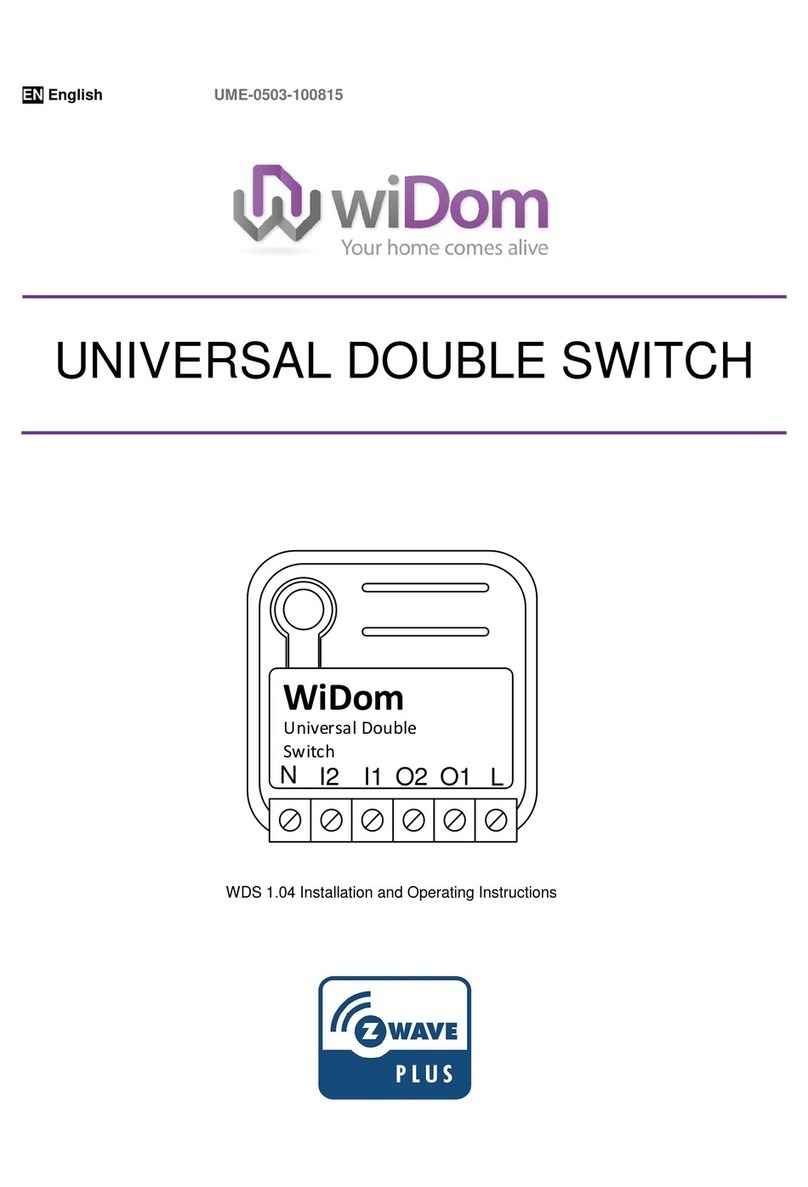 WiDom WIDEWDS Installation and operating instructions