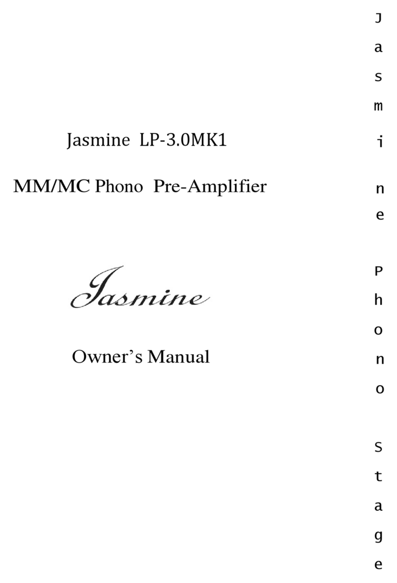 Jasmine LP-3.0MK1 owner's manual