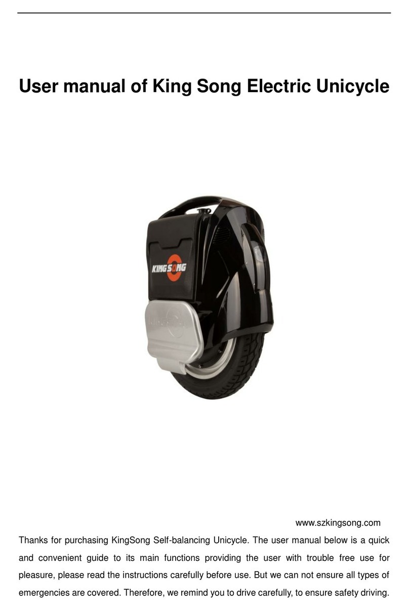 KINGSONG Self-balancing Unicycle user manual
