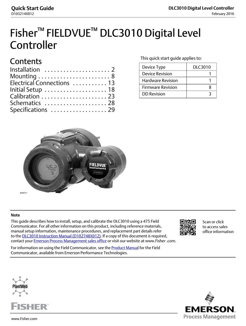 Fisher FIELDVUE DLC3010 quick start guide