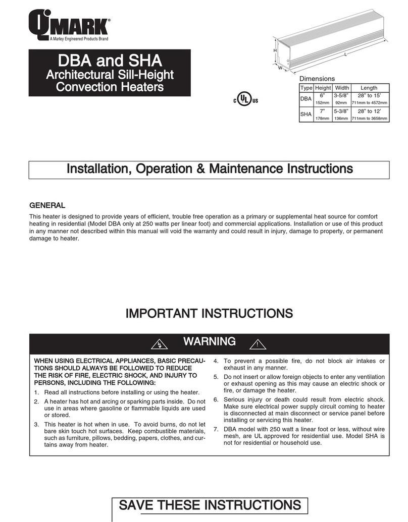Qmark DBA Installation, operation & maintenance instructions