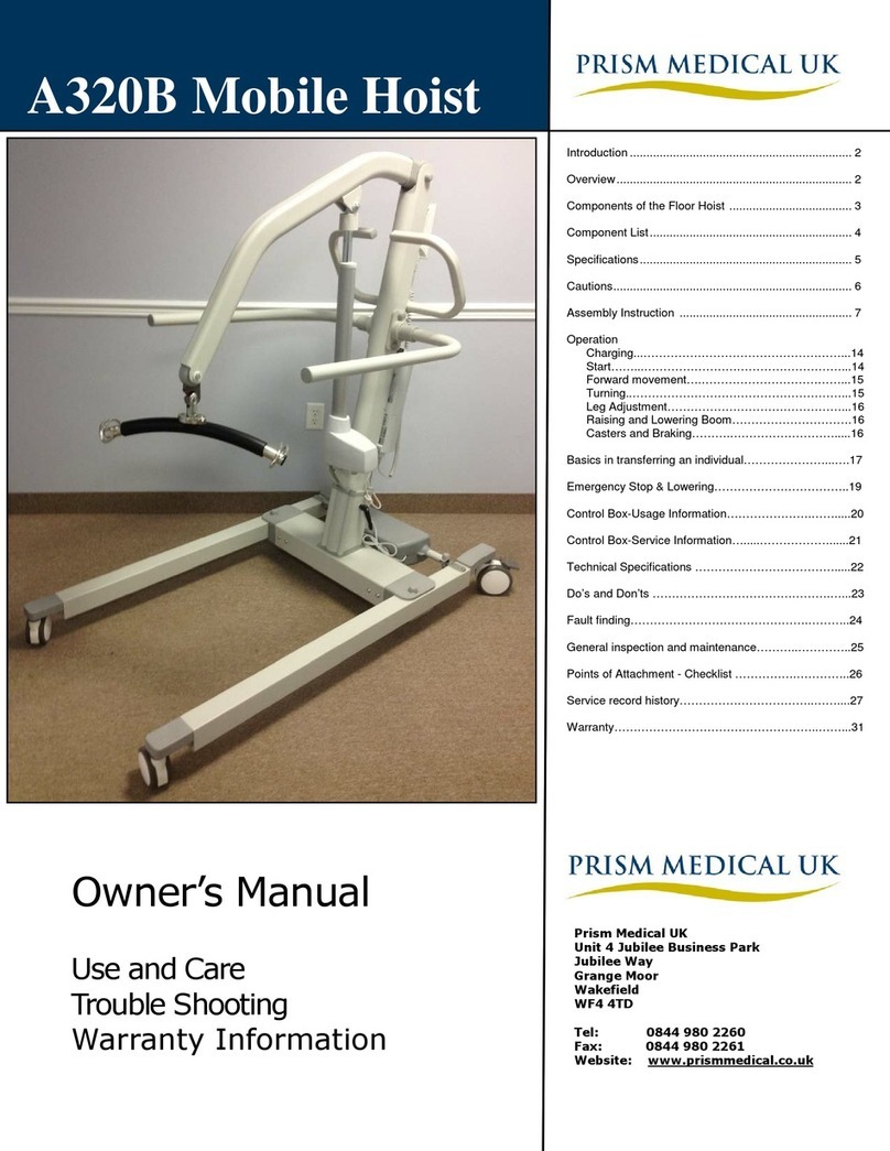 Prism Medical UK A320B owner's manual Prism Medical UK A320B owner's manual