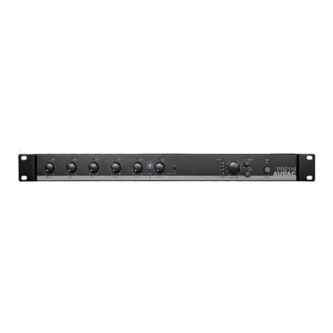 AUDAC PRE116 User manual