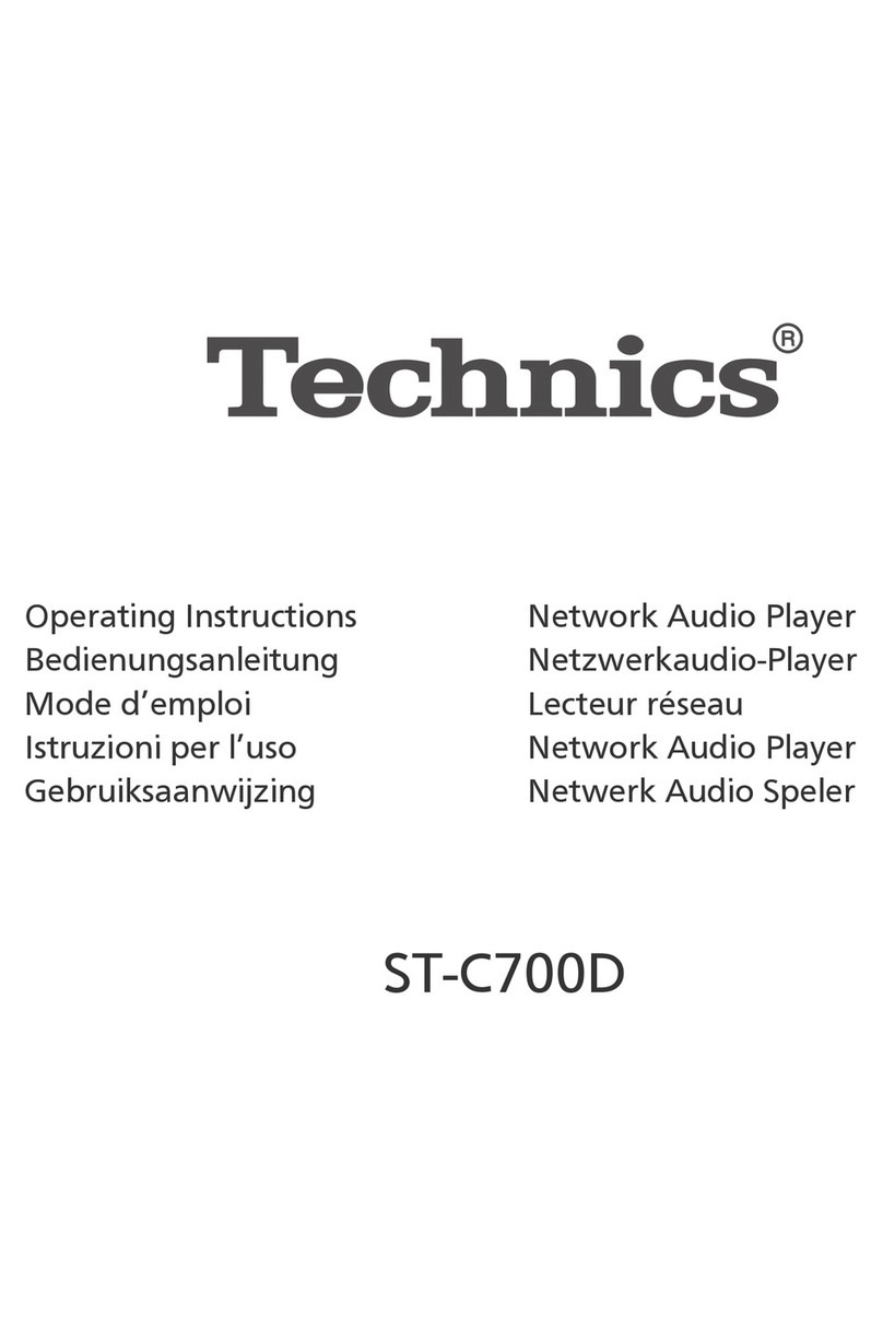 Technics ST-C700D Operating	 instruction