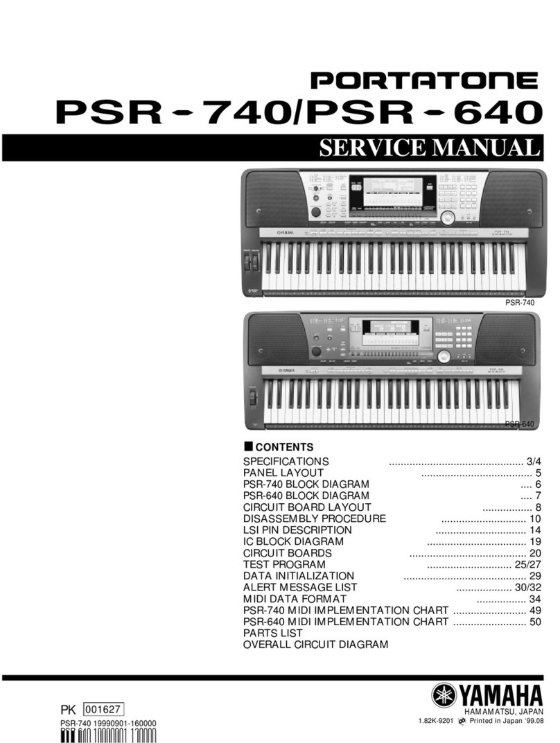 Yamaha PortaTone PSR-740 User manual Yamaha PortaTone PSR-740 User manual