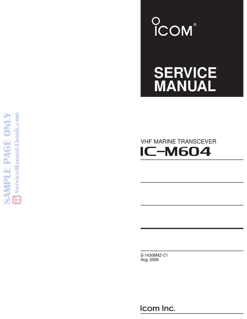 Icom IC-M604 User manual