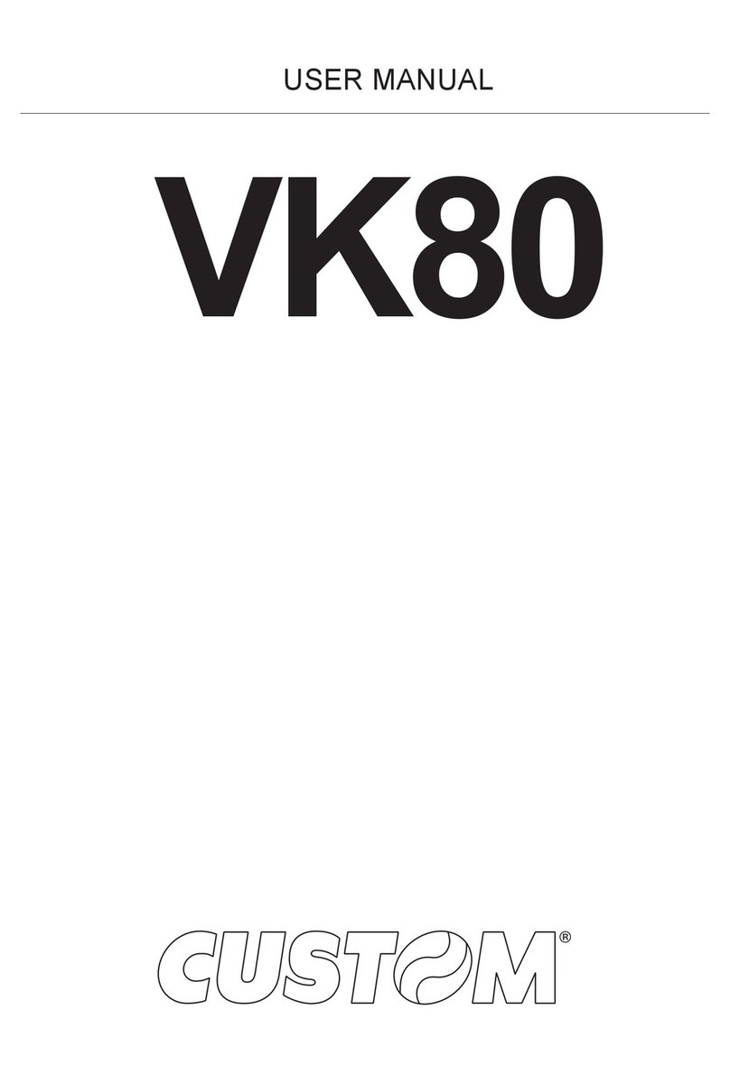 Custom Audio Electronics VK80 User manual Custom Audio Electronics VK80 User manual