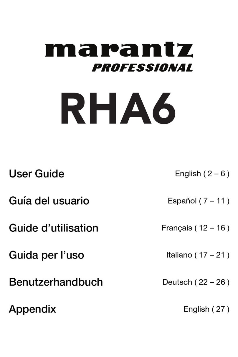 Marantz RHA6 user guide