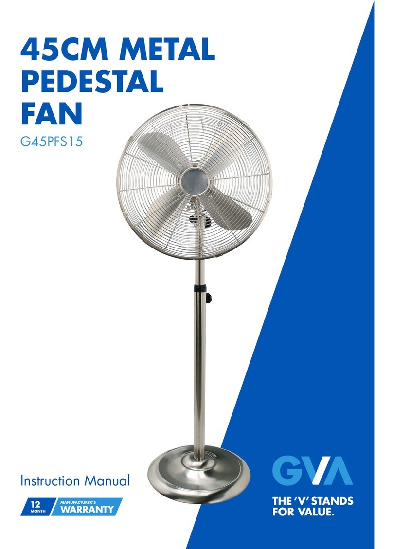 GVA G45PFS15 instruction manual