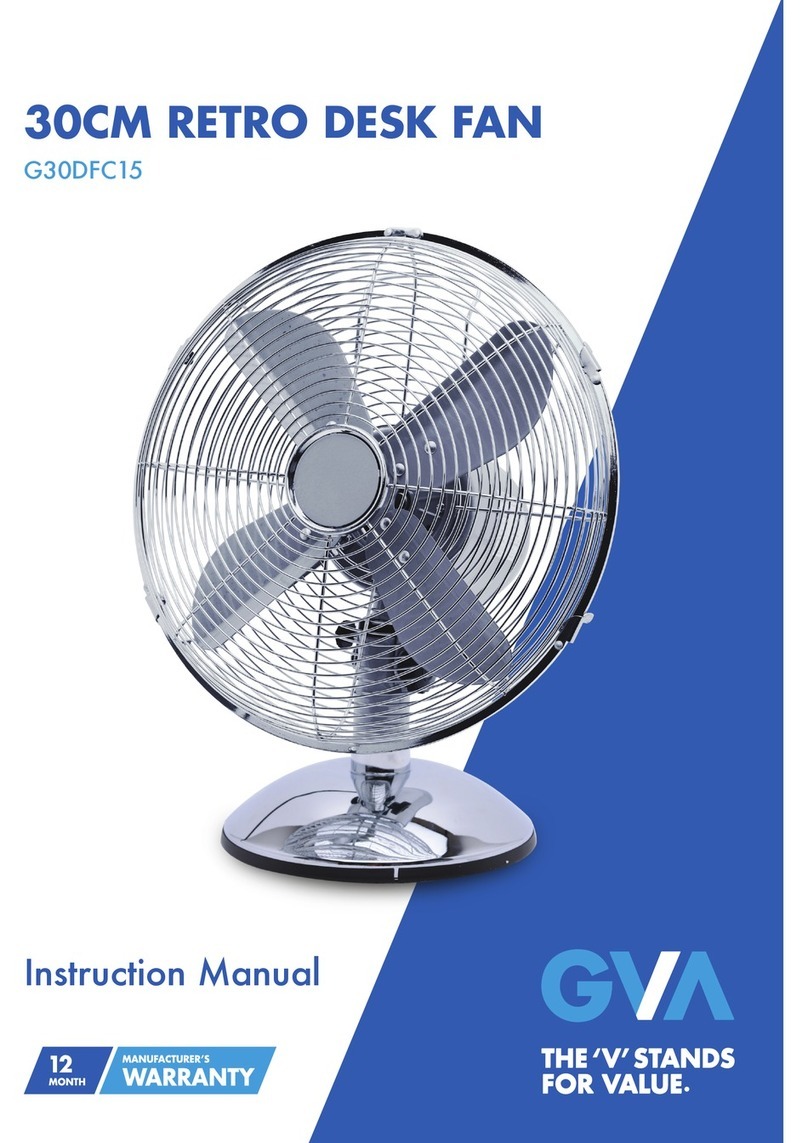 GVA G30DFC15 instruction manual