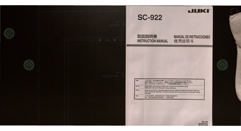 JUKI SC-922 User manual JUKI SC-922 User manual