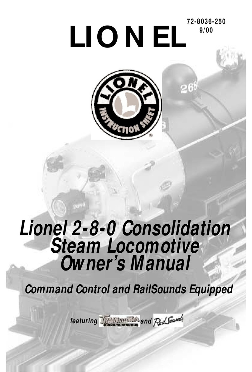 Lionel 2-8-0 Consolidation User manual
