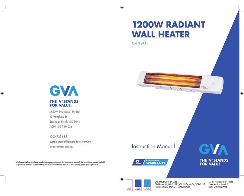 GVA GRH12K15 User manual